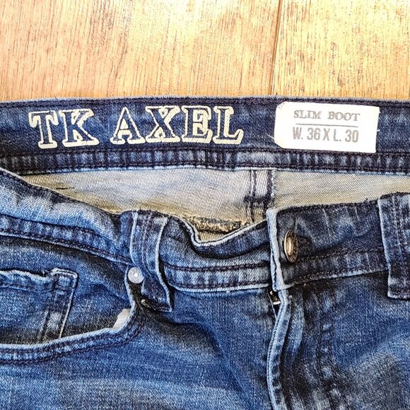 TK AXEL Slim Boot Men's Jeans - 36 x 30 - Picture 5 of 6